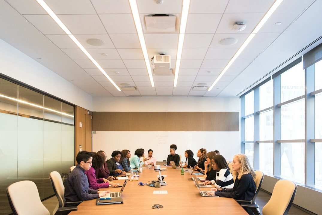 insurance professionals in meeting